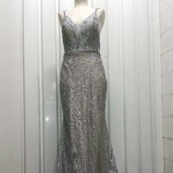 Dresses & Skirts - Elegant Silver Evening Gown